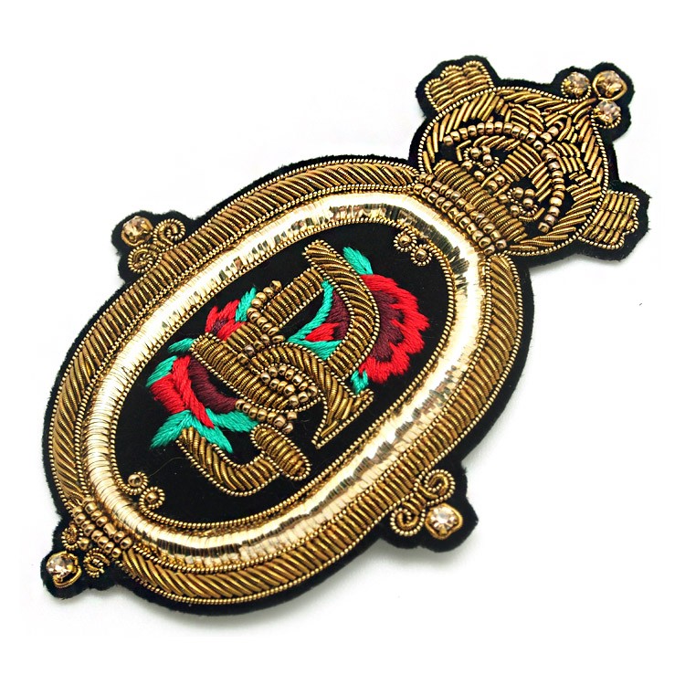 东莞厂家批发立体真金属丝印度绣英伦风肩章胸章服装箱包妖精动漫网站免费